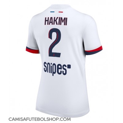 Camisa de time de futebol Paris Saint-Germain Achraf Hakimi #2 Replicas 2º Equipamento Feminina 2025-26 Manga Curta Camisa de time de futebol Paris Saint-Germain Achraf Hakimi #2 Replicas 2º Equipamento Feminina 2025-26 Manga Curta